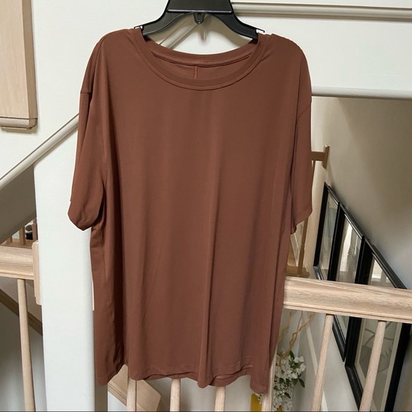 Lululemon All Yours Short Sleeve  Train Tee in Ancient Copper  8 NWOT - Picture 5 of 8